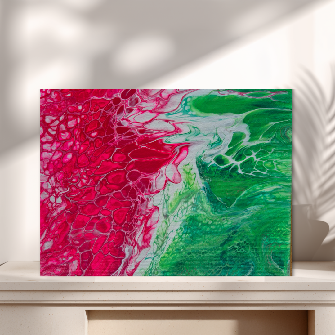 Himbeere mit Grünzeug