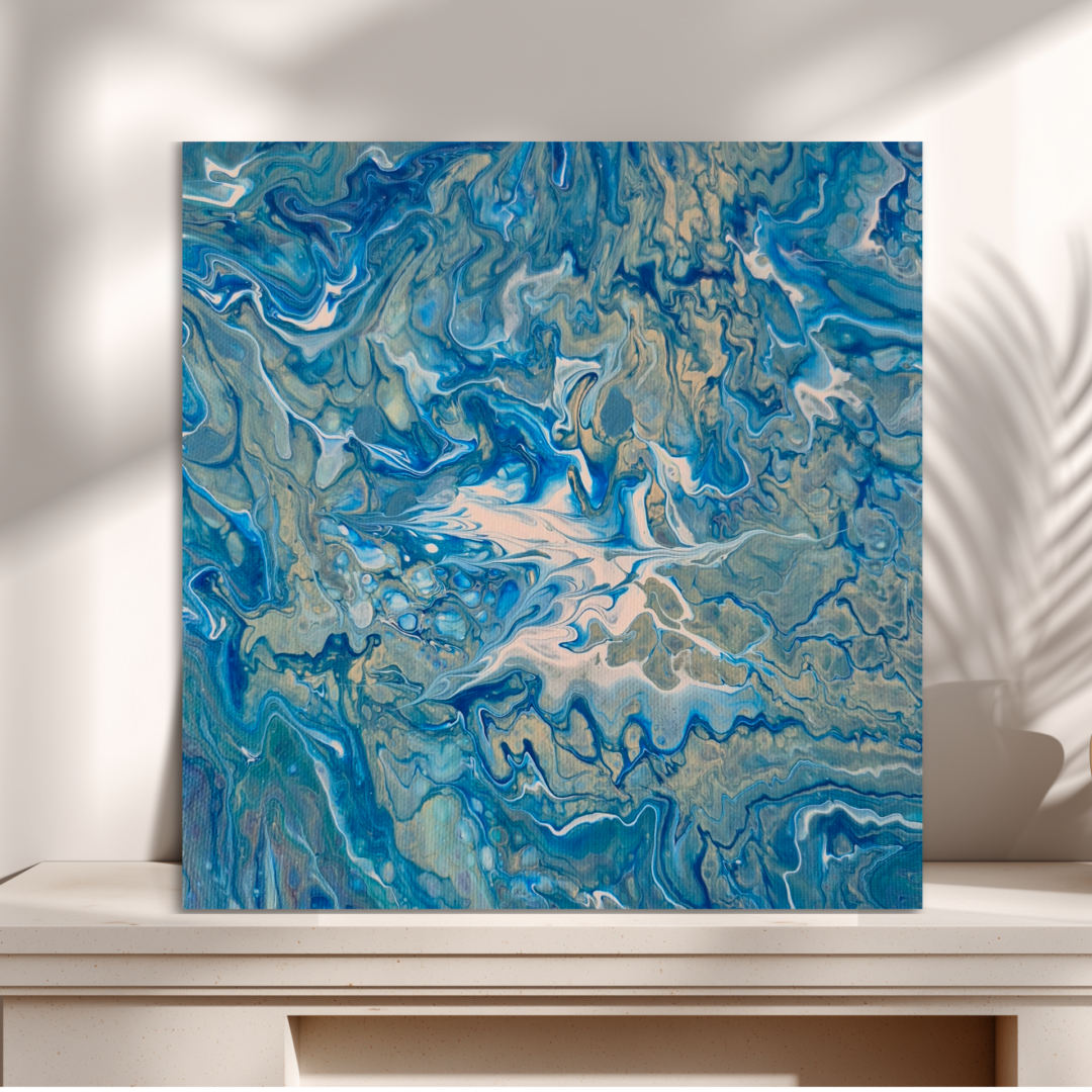 Königlich in Gold-Blau