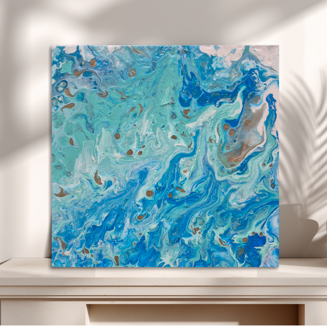 Küstenlinie mit Sandbank